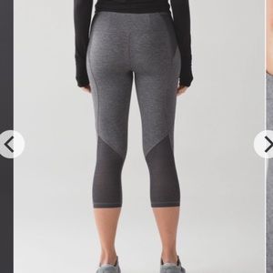 Lululemon Free Runner Crop Mesh Luxtreme Pockets